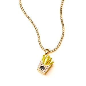 French Fry Charm Tennis Necklace - kate spade new york x Target™ Gold